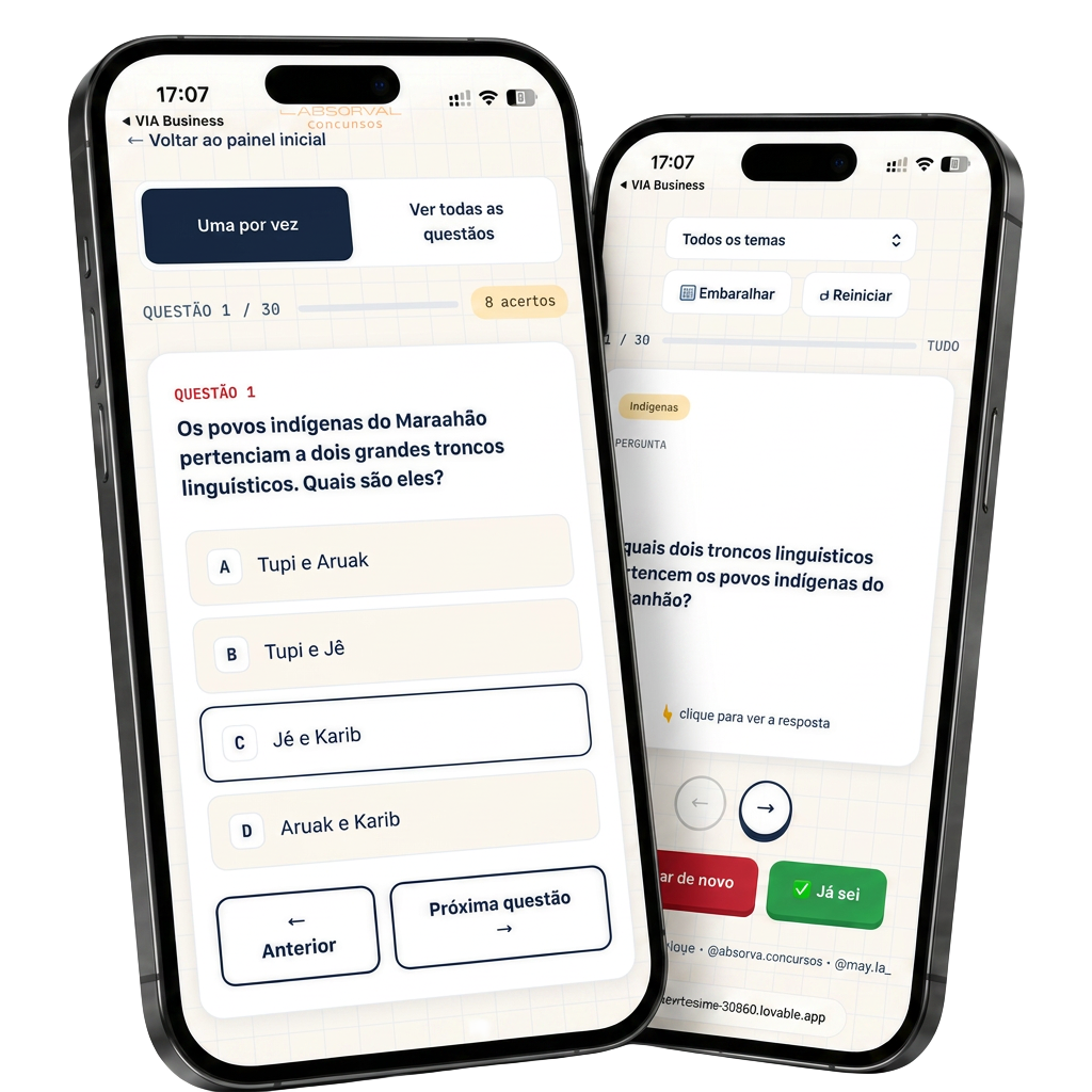 Apps de bônus: perguntas e respostas e flashcards de revisão